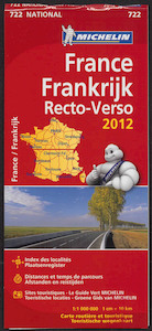 Michelin wegenkaart 722 Frankrijk recto verso 2012 - (ISBN 9782067171077)