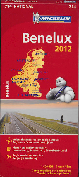 Michelin wegenkaart 712 Benelux 2012 - (ISBN 9782067170568)