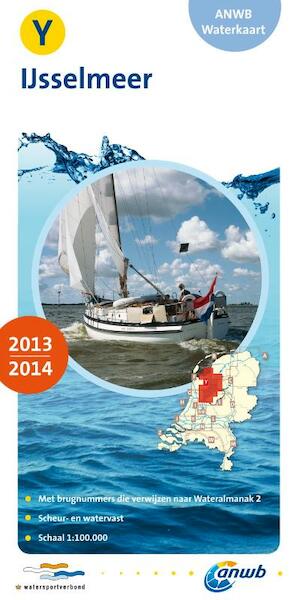 ANWB Waterkaart Y IJsselmeer 2013/2014 - (ISBN 9789018035761)