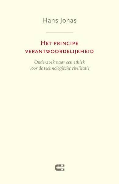 Het principe verantwoordelijkheid - Hans Jonas (ISBN 9789086840496)