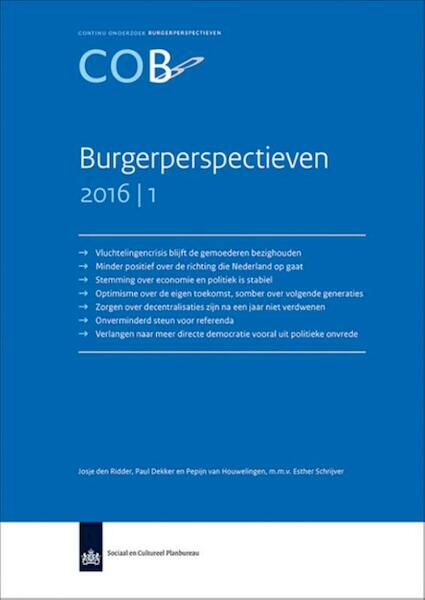 Burgerperspectieven 2016|1 - Josje den Ridder, Paul Dekker, Pepijn van Houwelingen (ISBN 9789037707816)