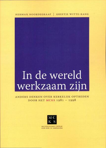 In de wereld werkzaam zijn - Herman Noordegraaf, Greetje Witte-Rang (ISBN 9789490708283)