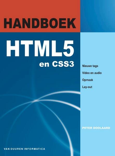 Handboek HTML 5 - Peter Doolaard (ISBN 9789059405080)