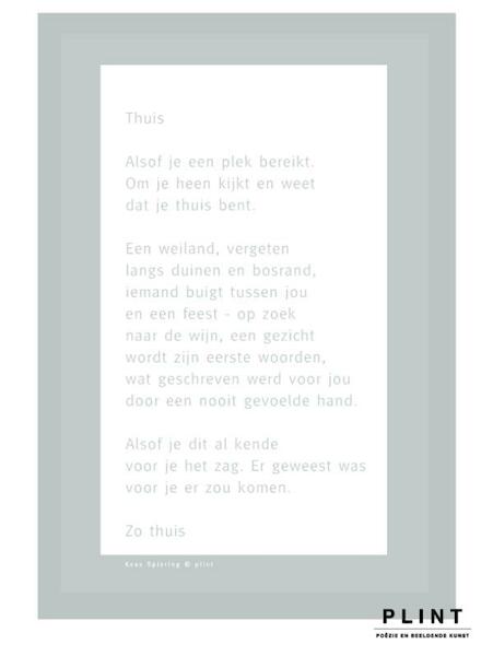 Kees Hermis gedicht;thuis code 00C1 - K. Spiering (ISBN 9789076841328)