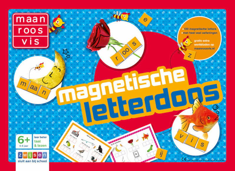 Maan roos vis magnetische letterdoos - (ISBN 9789048714285)